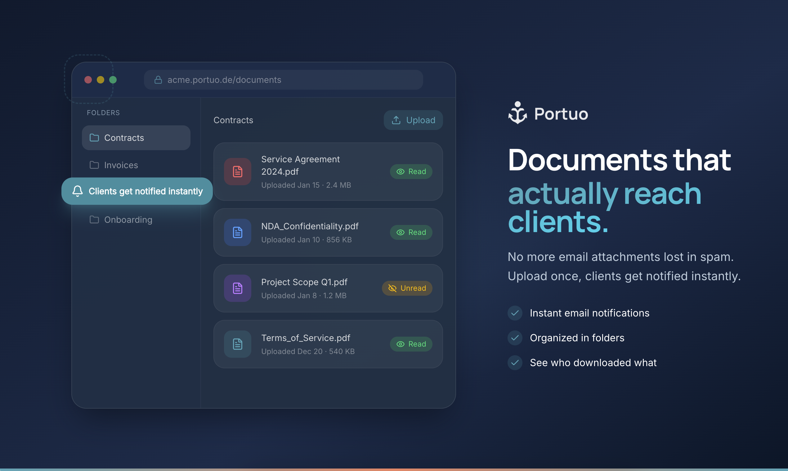 Portuo - Screenshot 2 showing product features and functionality