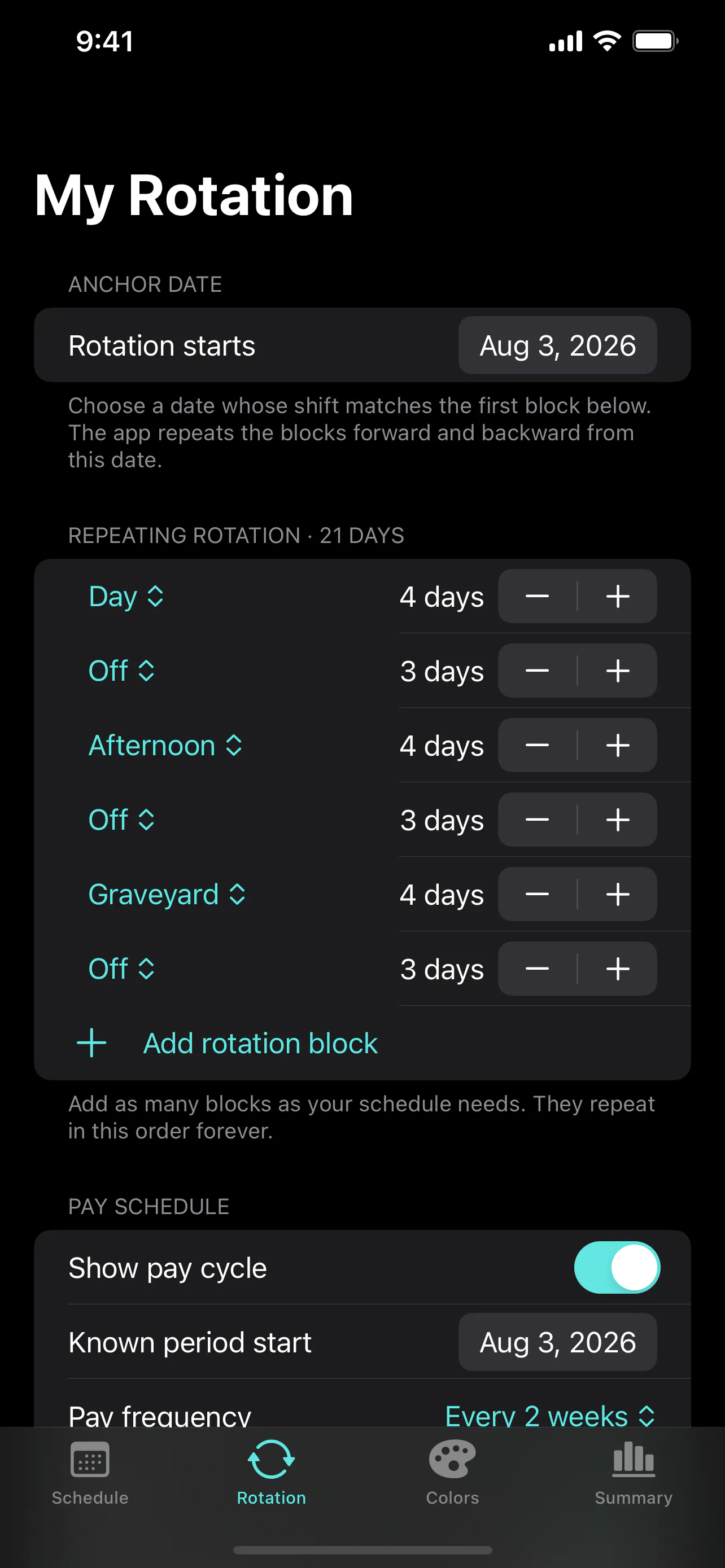 Shift Path Work Calendar gallery image