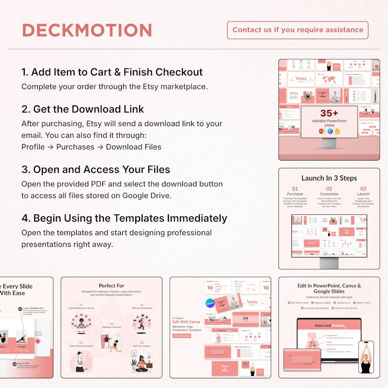 Yoga Day Canva Templates screenshot 4