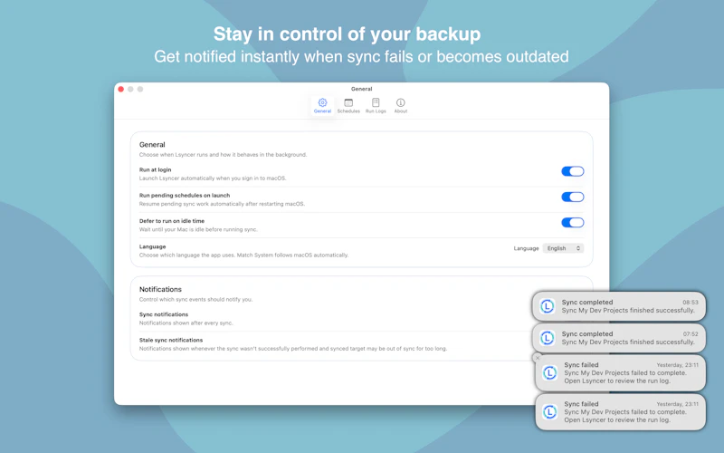 LSyncer screenshot 1