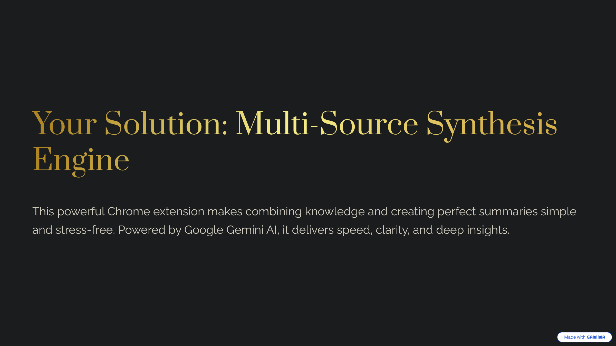 Multi-Source Synthesis Engine AI gallery image