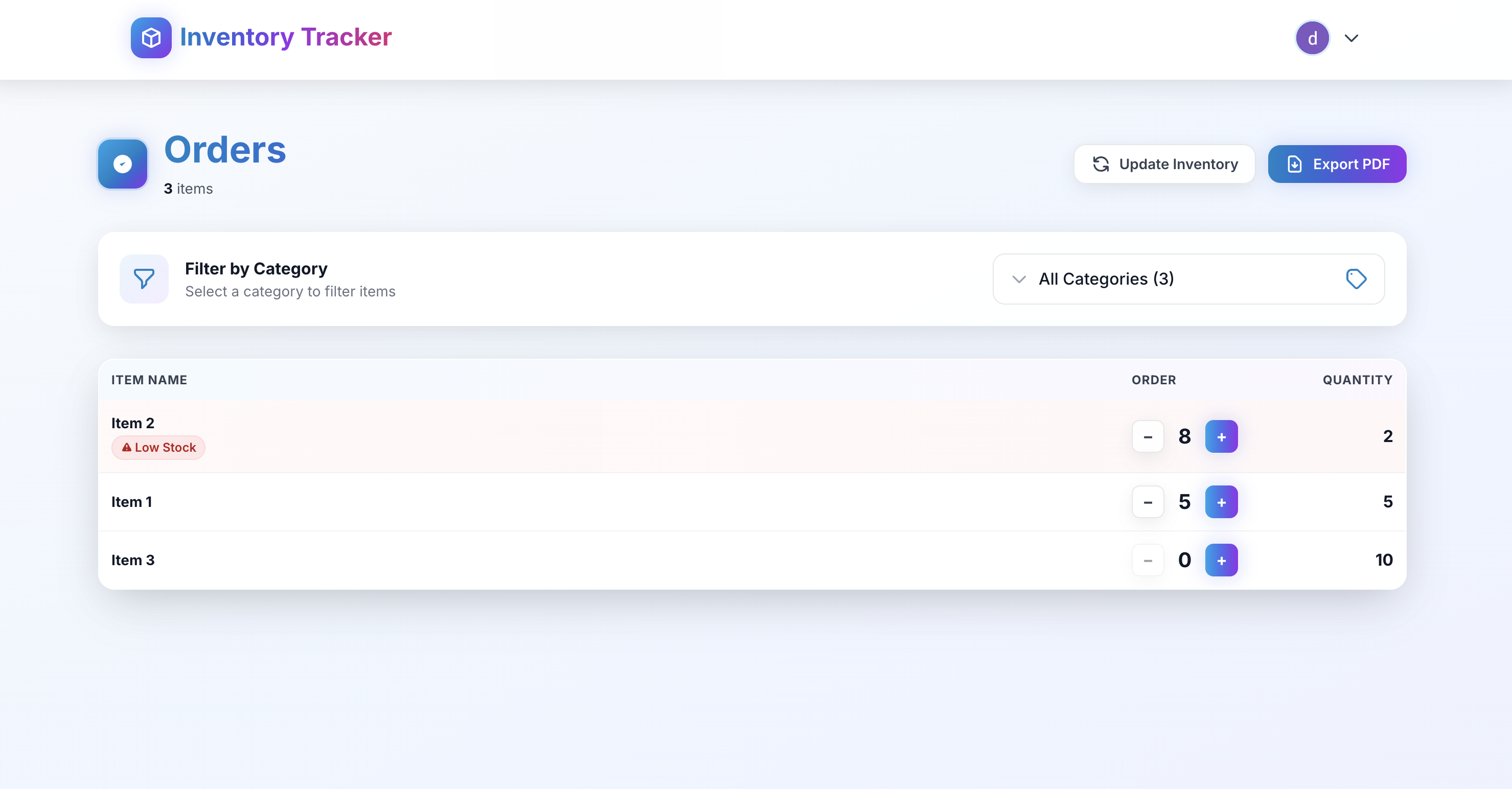 Inventory Tracker gallery image