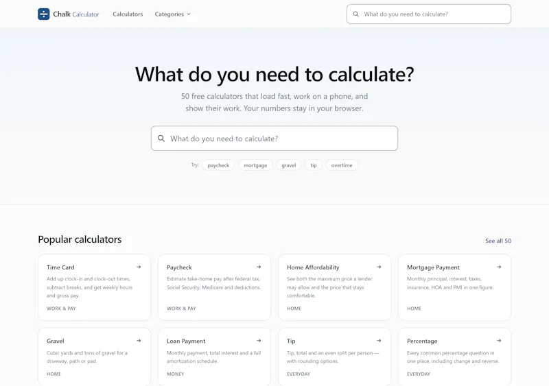 Chalk Calculator screenshot 5