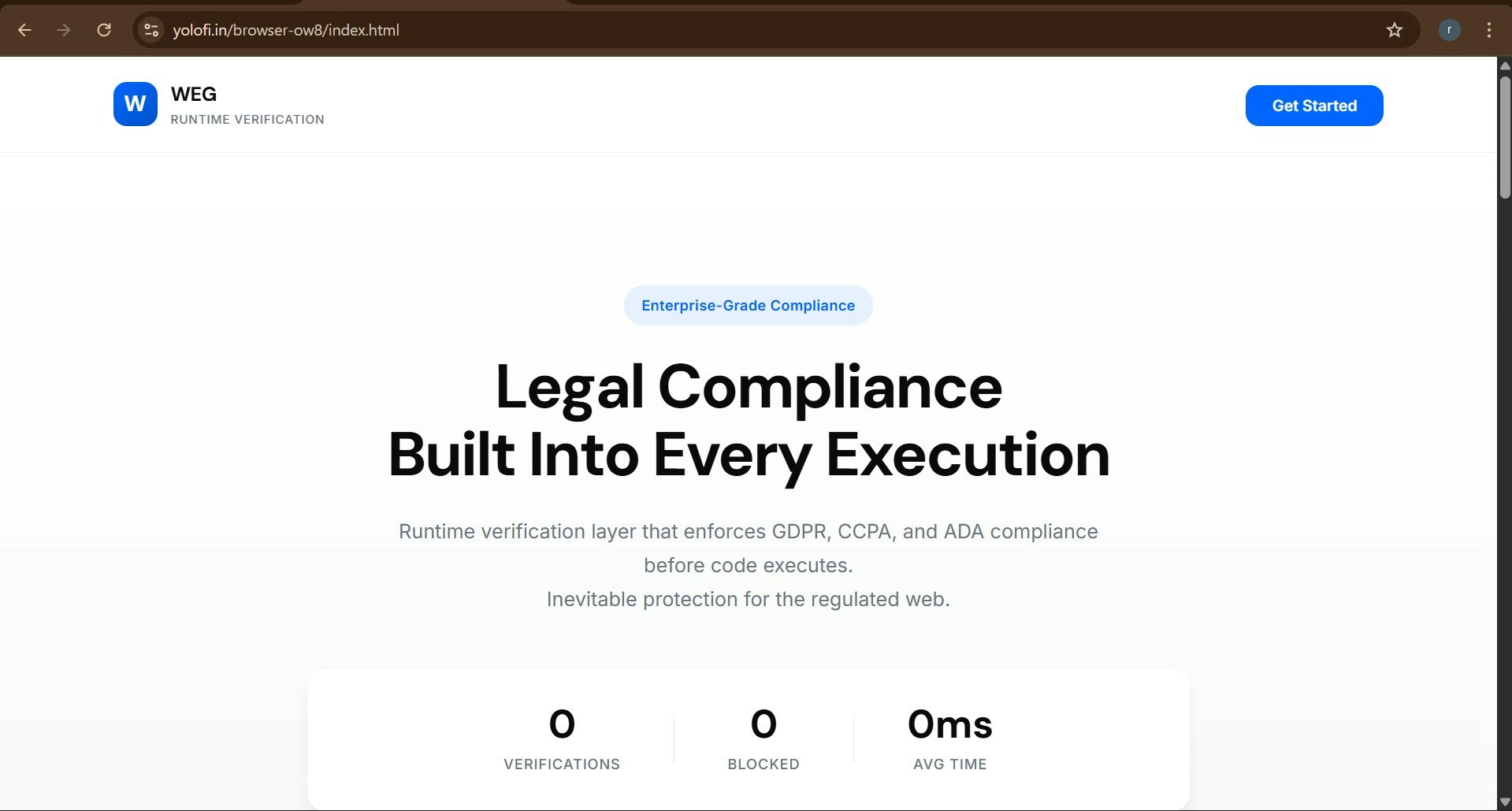 WEG - Screenshot 2 showing product features and functionality