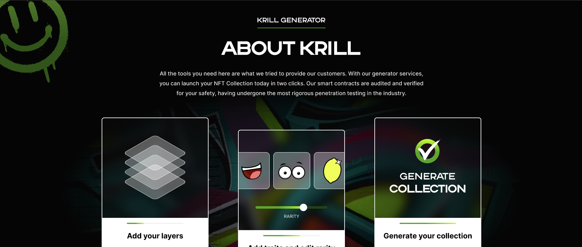 Krill - генератор коллекций NFT - Создайте свою коллекцию NFT без кодирования медиа 4