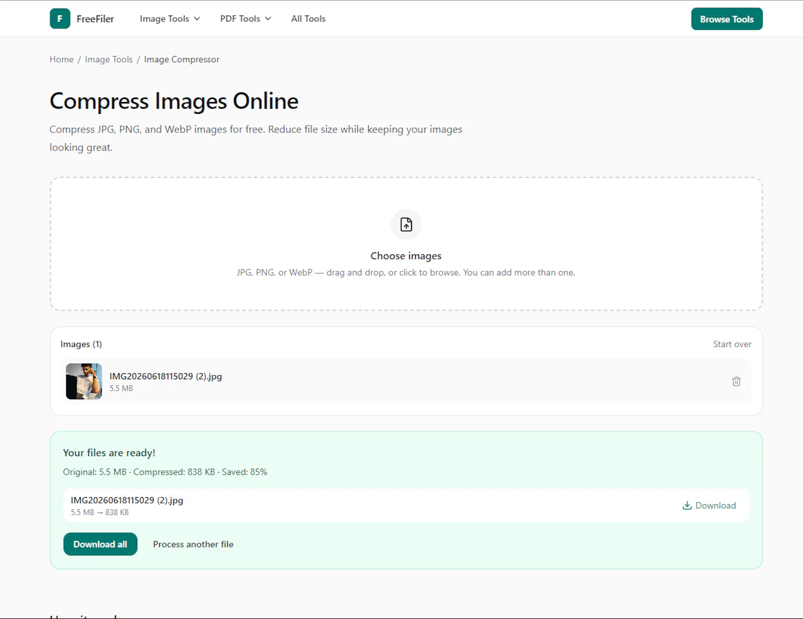 FreeFiler screenshot 2