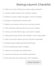 Startup Launch Checklist Tool gallery image