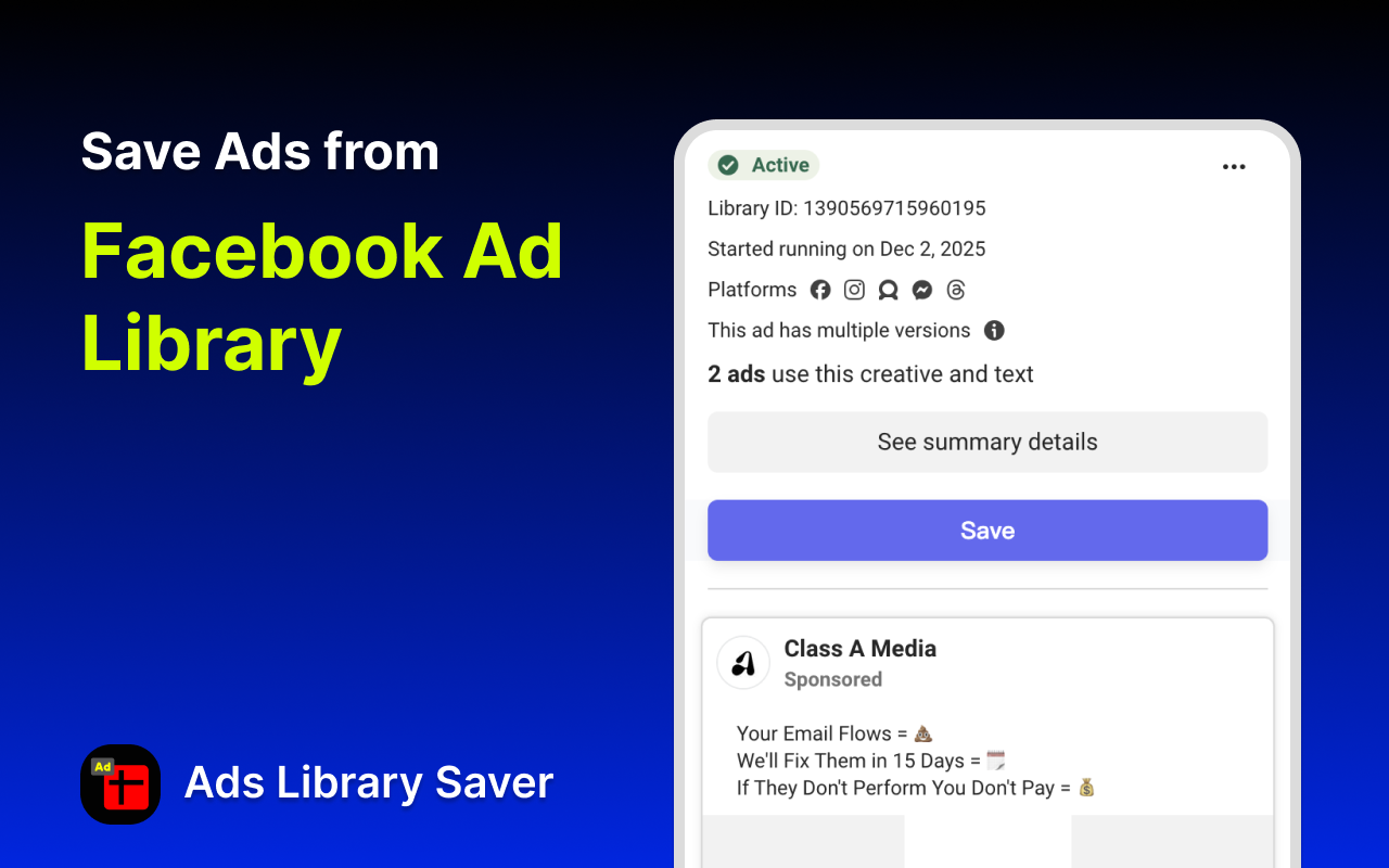 Ads Library Saver gallery image