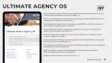 The Ultimate Notion Agency OS gallery image