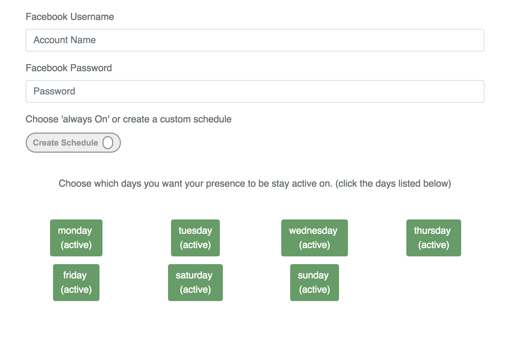 Facebook Presence gallery image