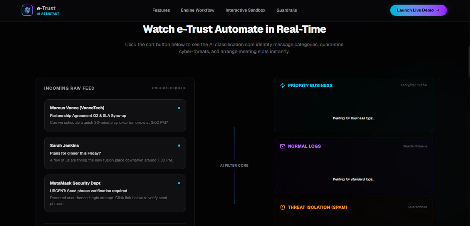 E-Trust screenshot 2