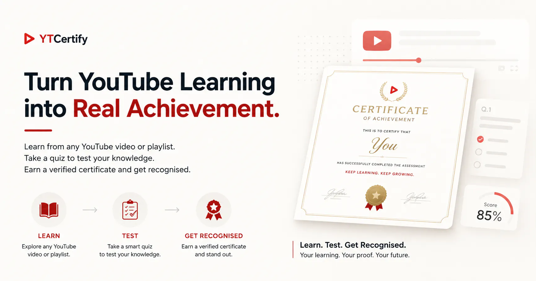 YTCertify gallery image