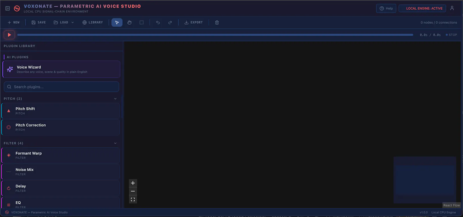 Voxonate — Parametric AI Voice Studio screenshot 1