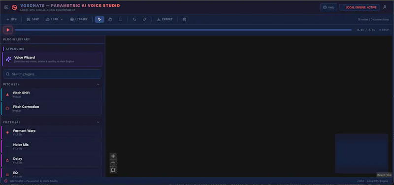 Voxonate — Parametric AI Voice Studio screenshot 1