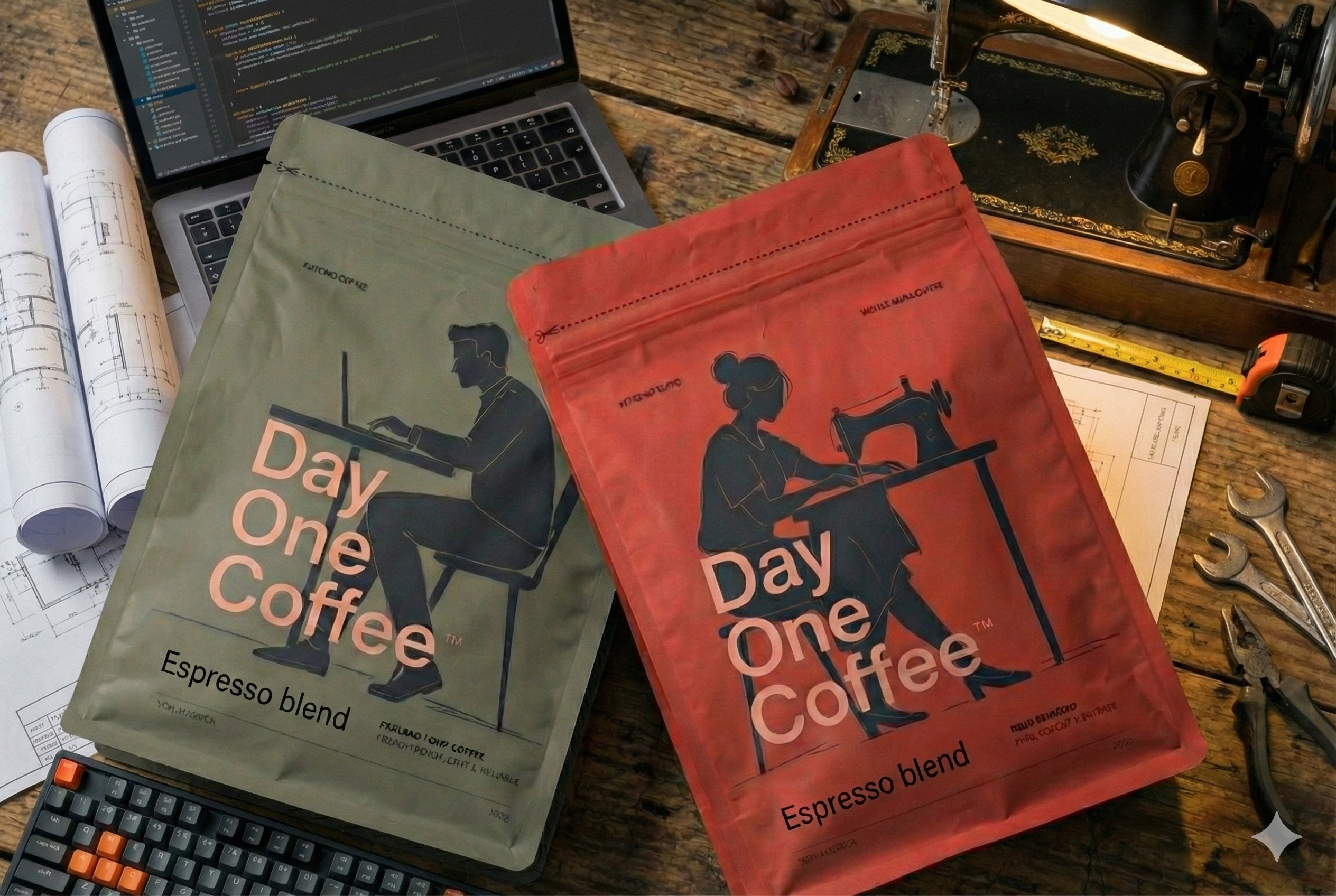 Day One Coffee - Main product screenshot demonstrating key features and user interface