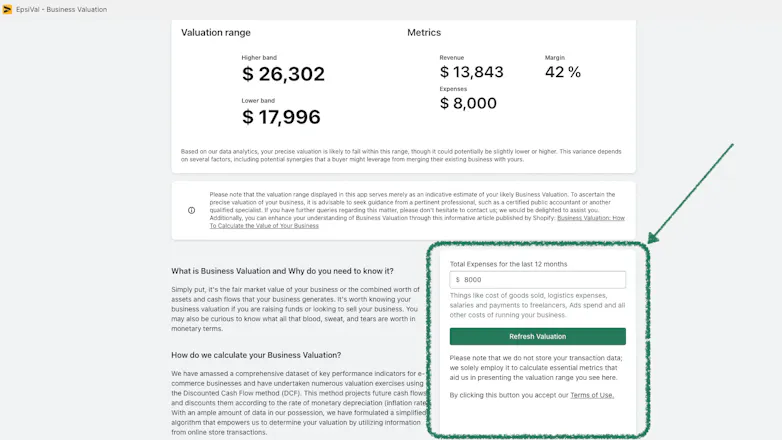 EpsiVal ‑ Business Valuation gallery image