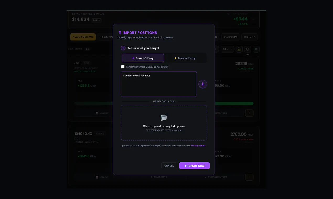 PortfolioTrackr gallery image