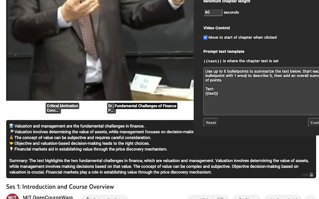 Timestamp des chapitres YouTube media 5