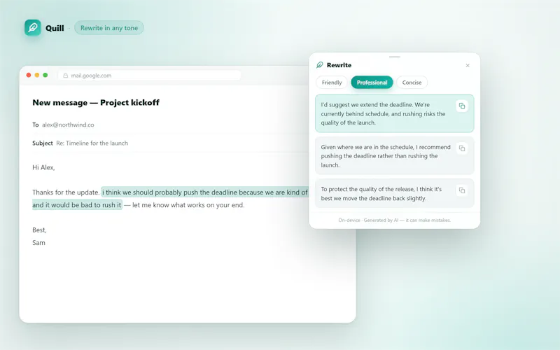 Quill screenshot 4