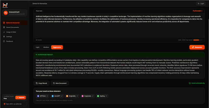 HumanizeWrite screenshot 1