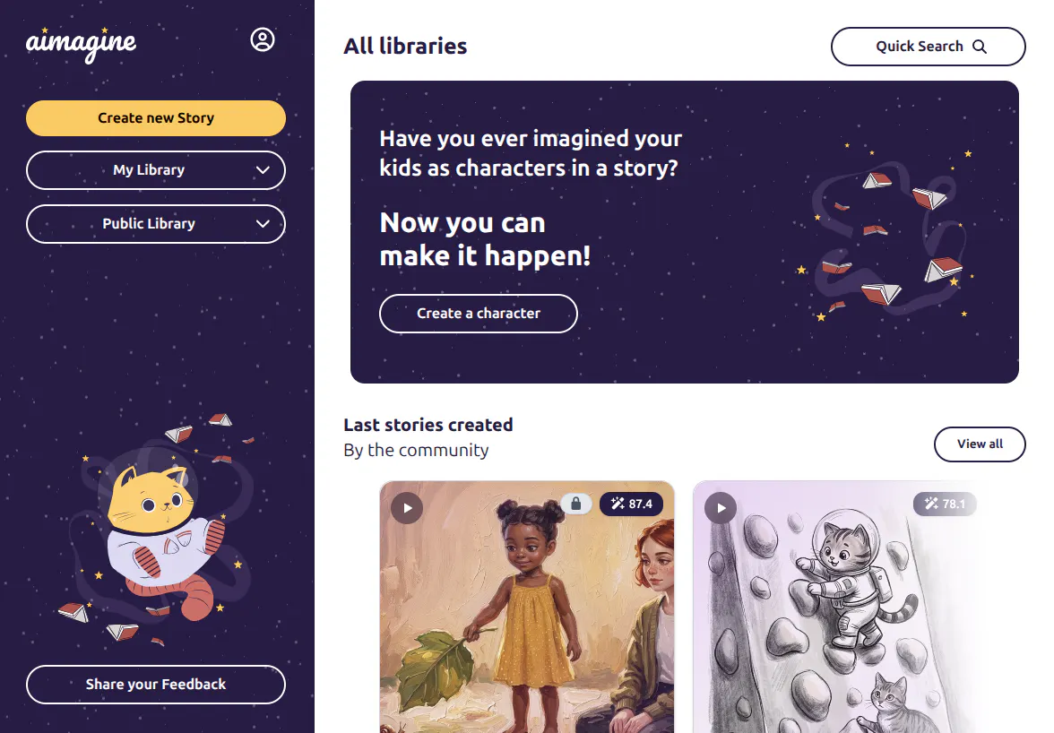 aimagine — Personalized bedtime stories gallery image