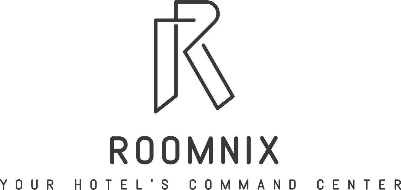 Roomnix – Cloud PMS & Booking Engine - Product Hunt launch logo and brand identity