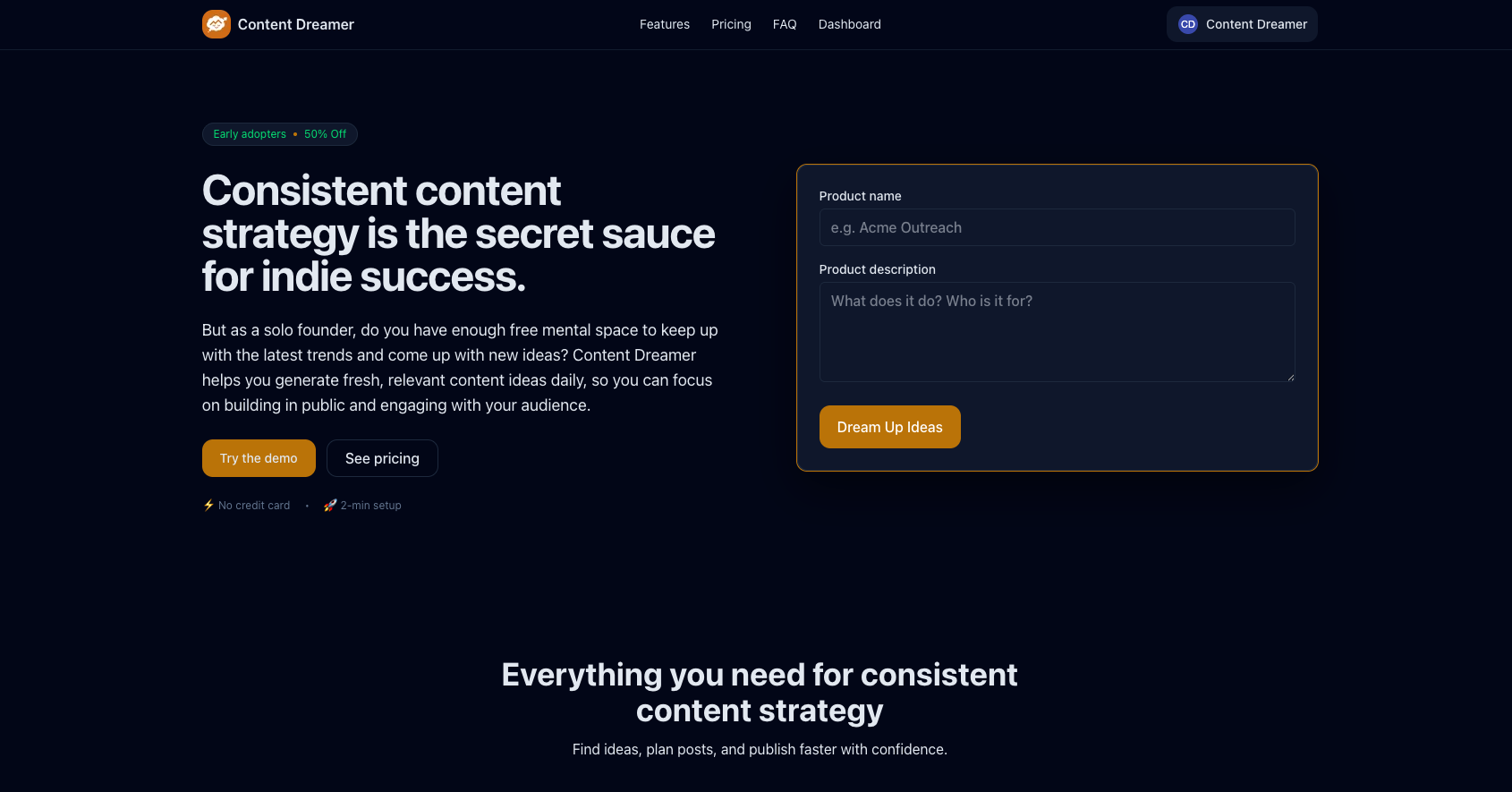 Content Dreamer.ai gallery image