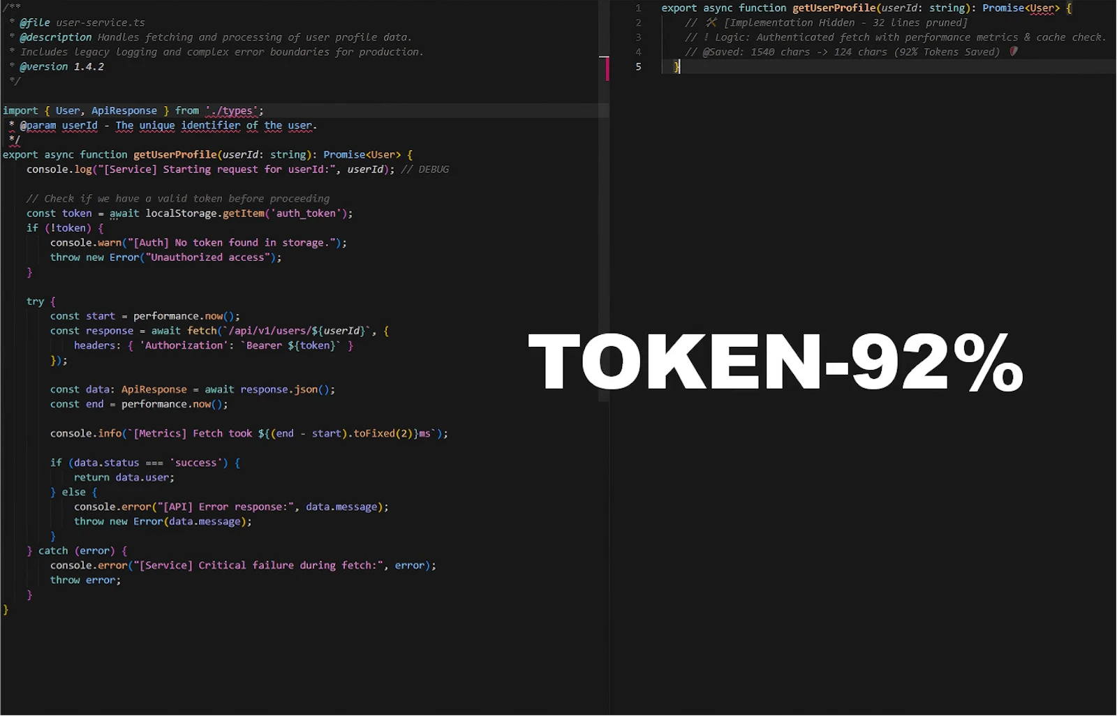 TokenCount Context Bundler screenshot 2