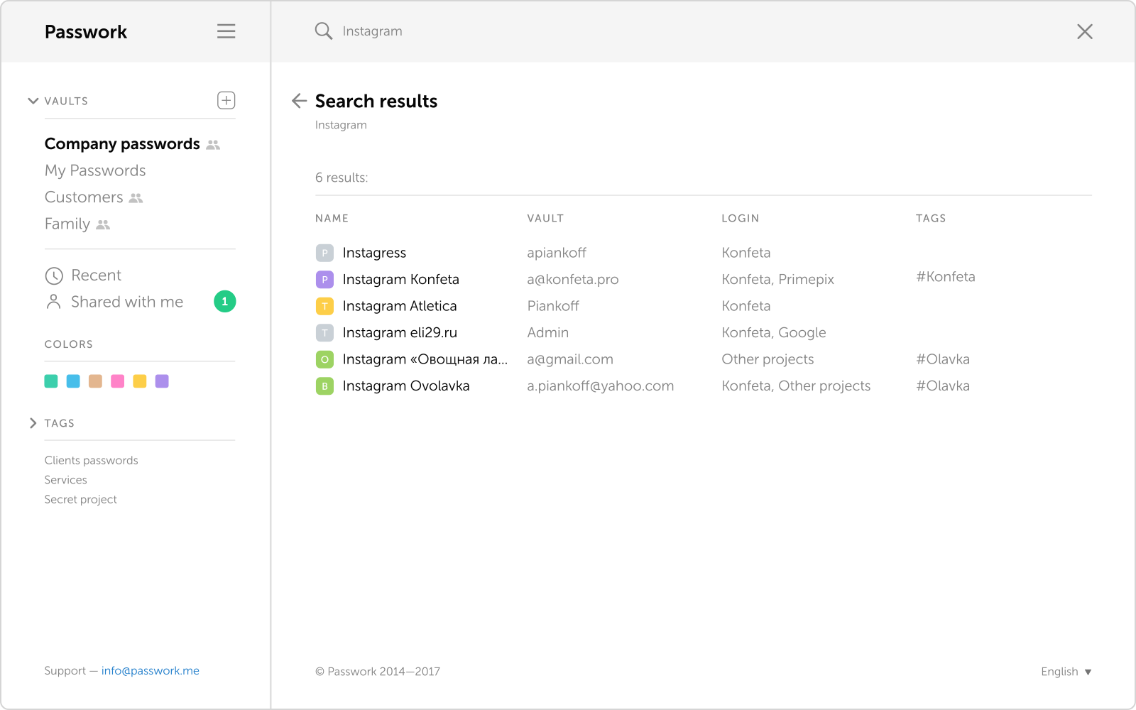 Passwork gallery image