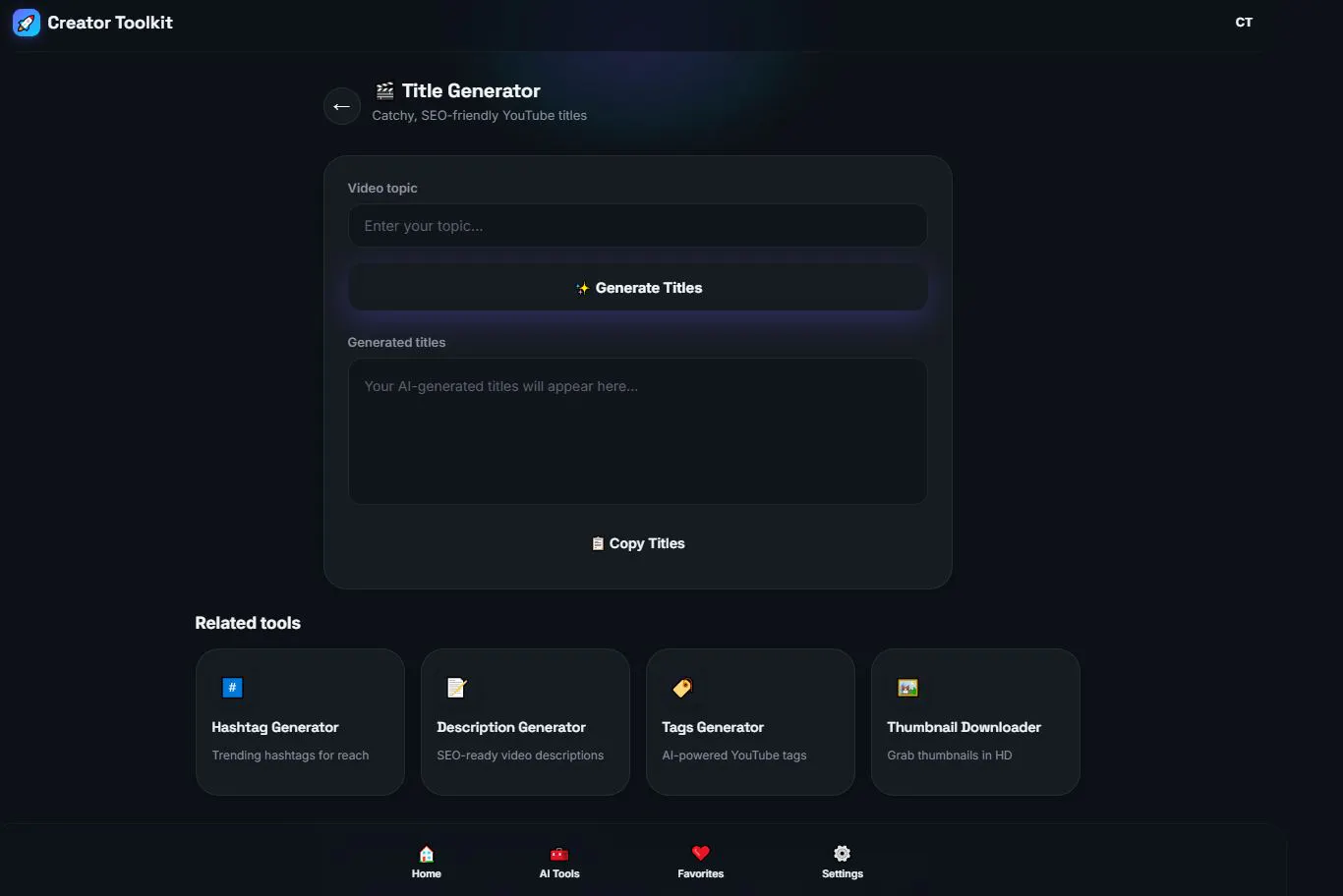 Creator Toolkit gallery image