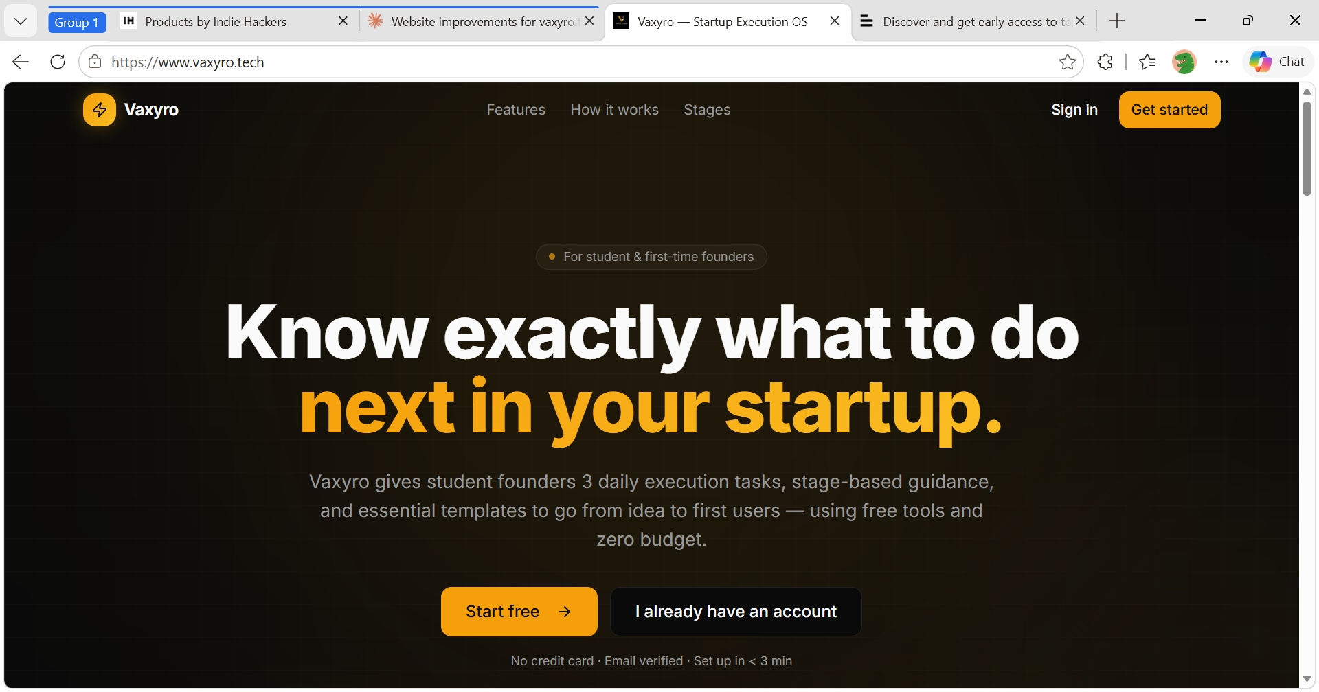 Vaxyro — Startup Execution OS gallery image