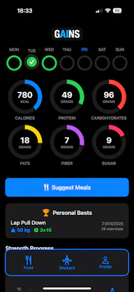 GAINS - Fitness Tracker