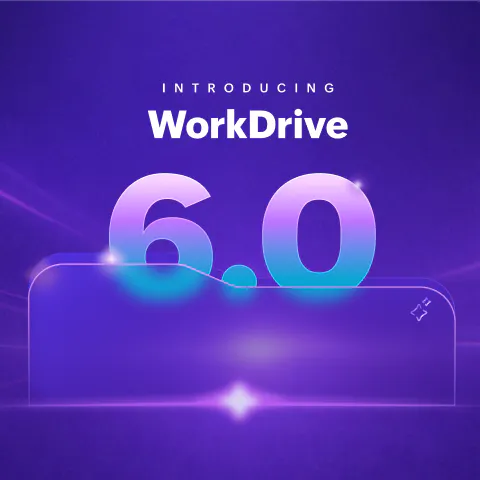 Zoho WorkDrive 6.0 (Phase 1) のプロダクトバナー