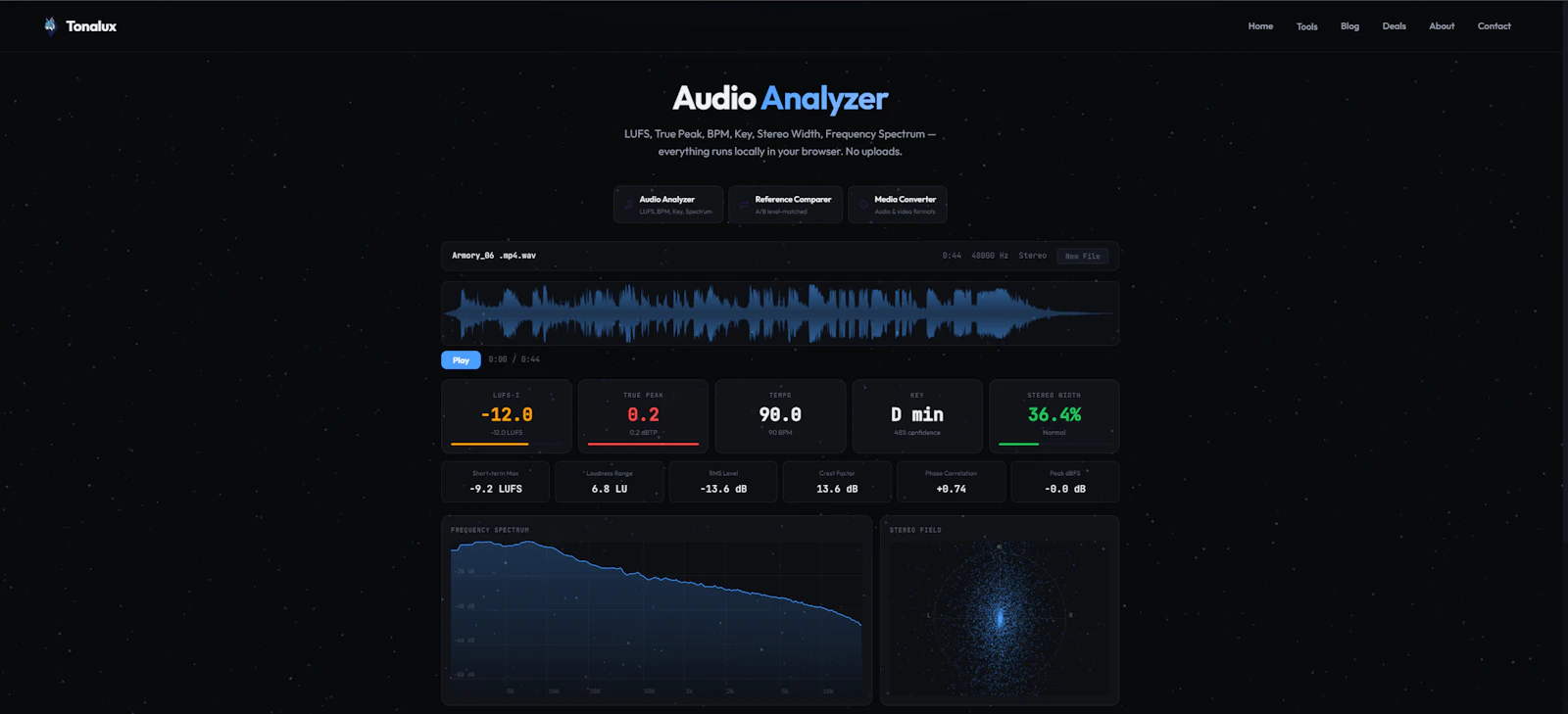 Tonalux screenshot 1