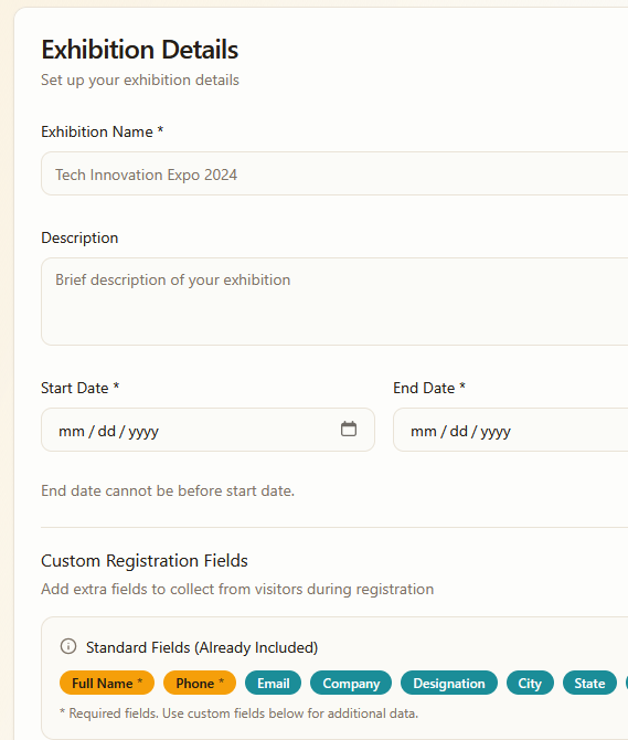 Gold Fish - Exhibition Visitor - Screenshot 2 showing product features and functionality