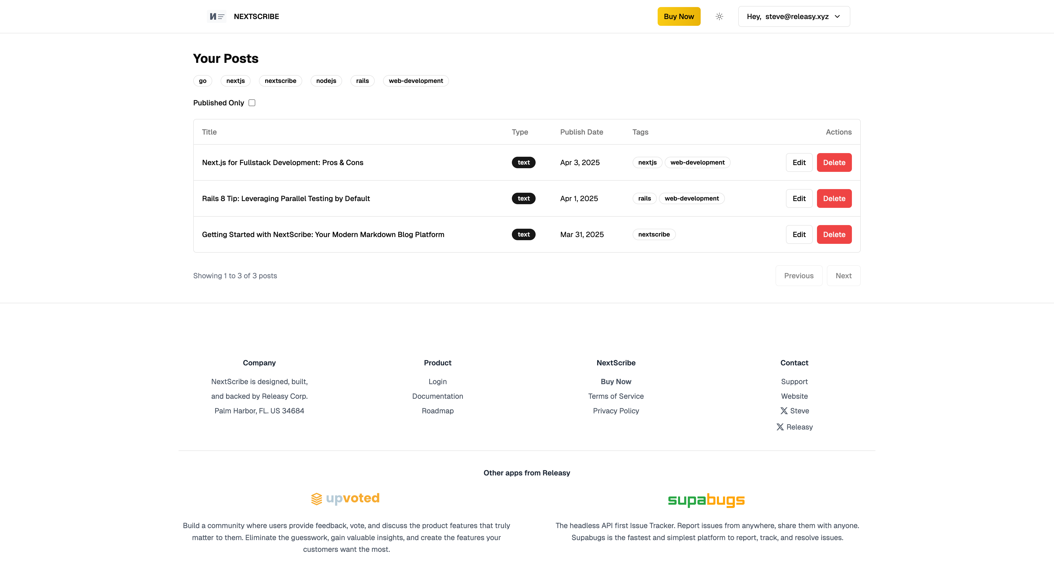 Next -Cribe microblogging - Bliksemsnelle microblogging met volgende en supabase media 4