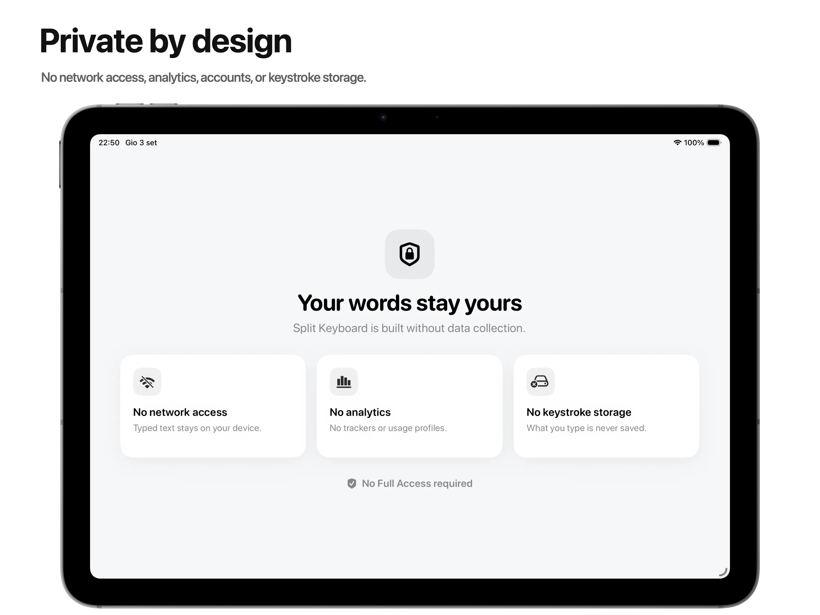 Split Keyboard for iPad gallery image