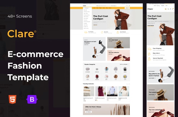 Clare : Ecommerce HTML5 Template  media 1