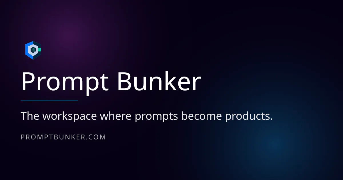 Prompt Bunker product banner