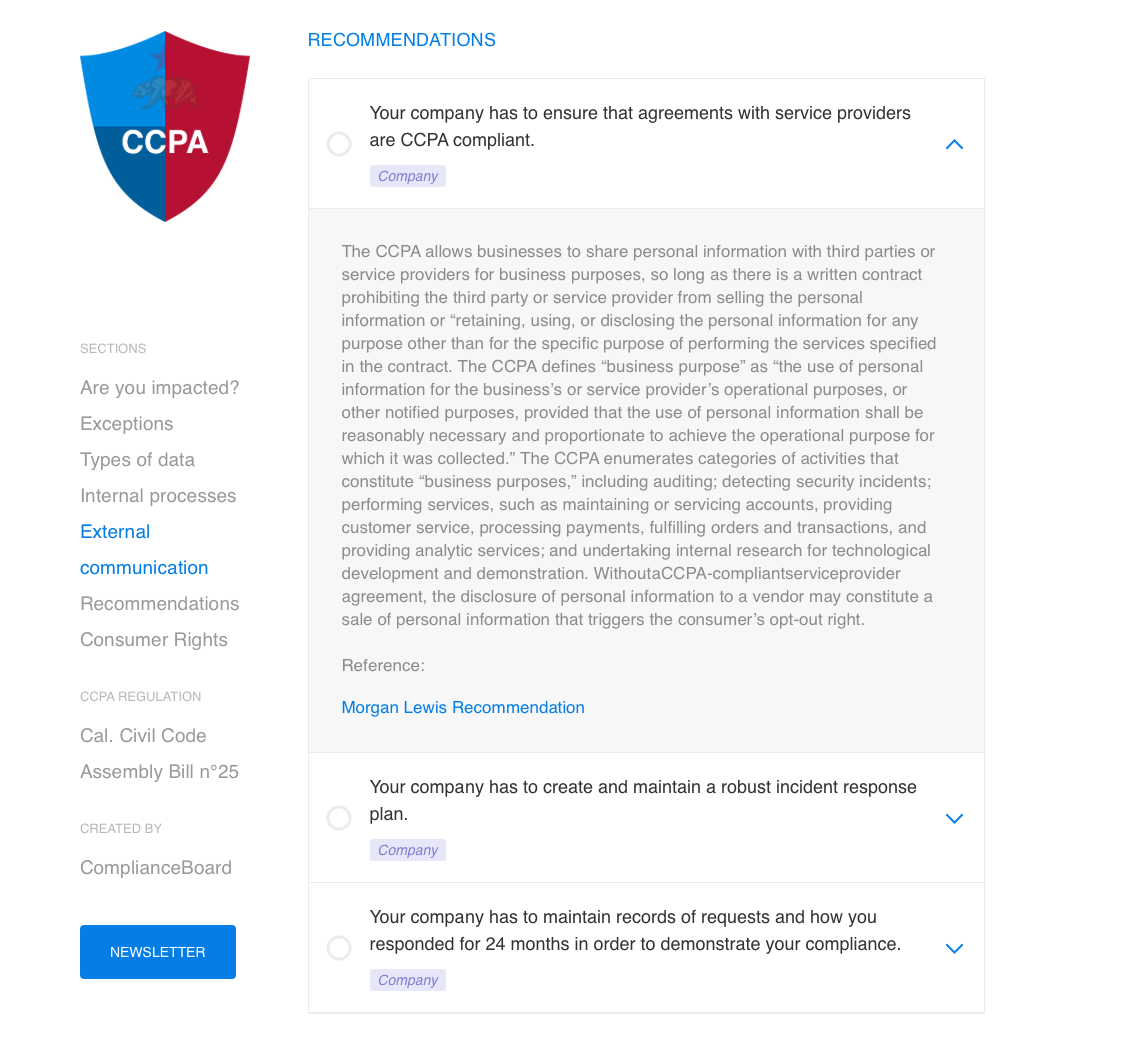 CCPA Compliance Checklist gallery image