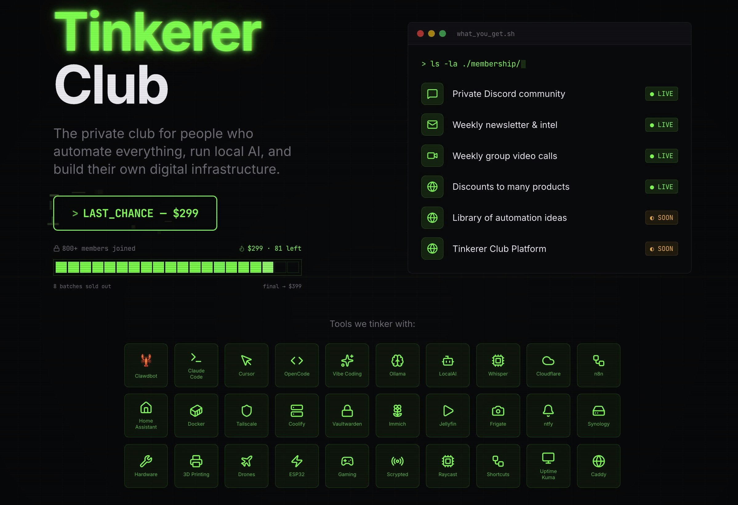 Tinkerer Club gallery image