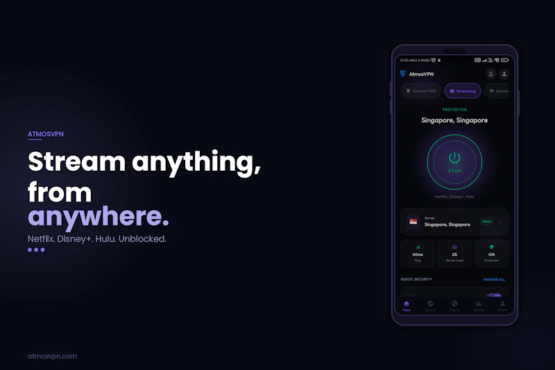 AtmosVPN screenshot 2
