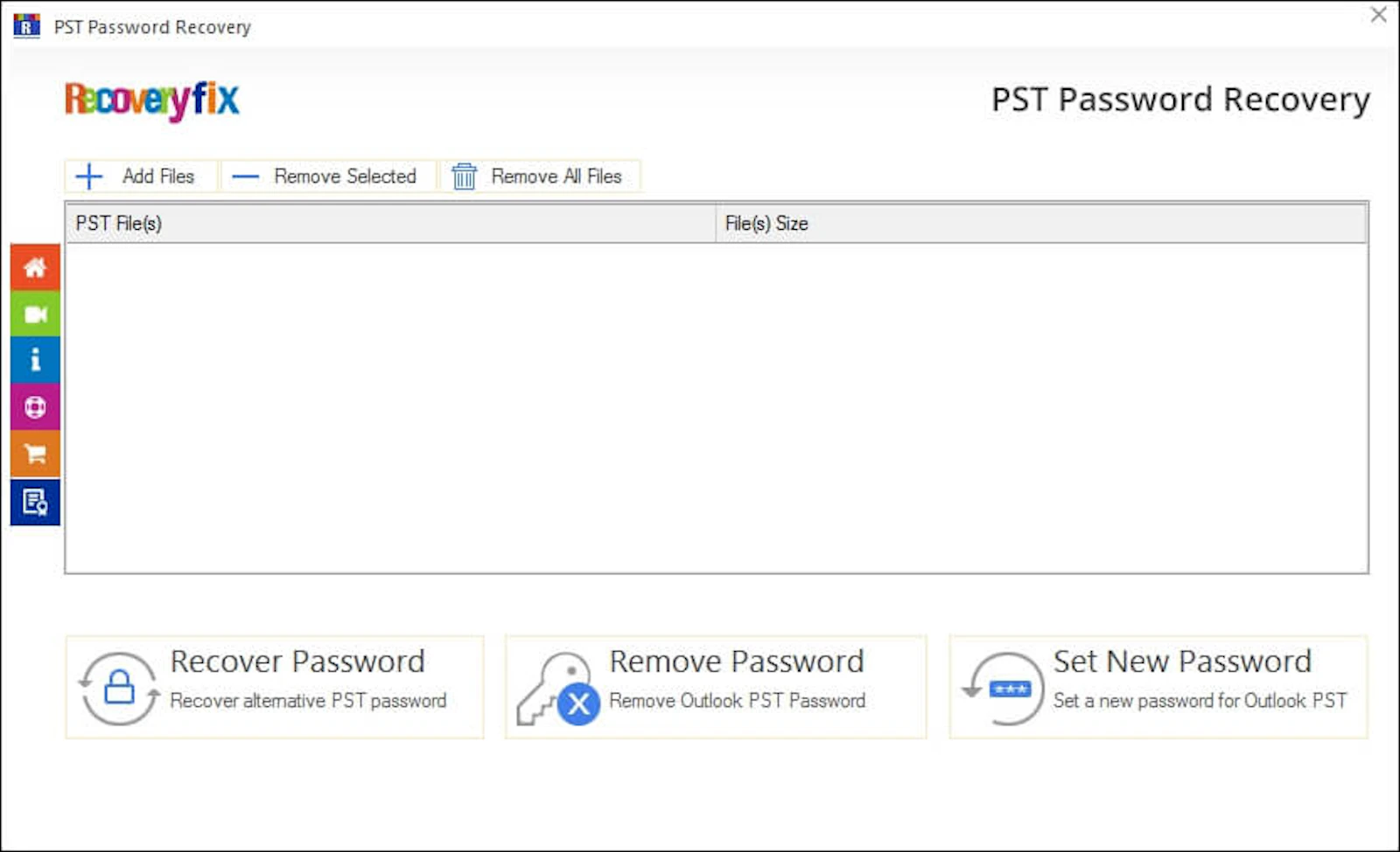 PST Password Recovery Tool screenshot 1