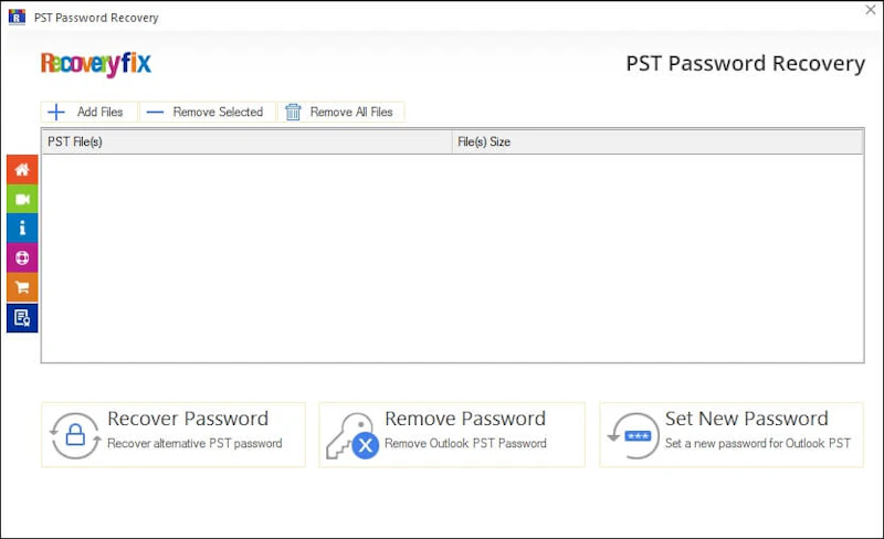 PST Password Recovery Tool screenshot 1