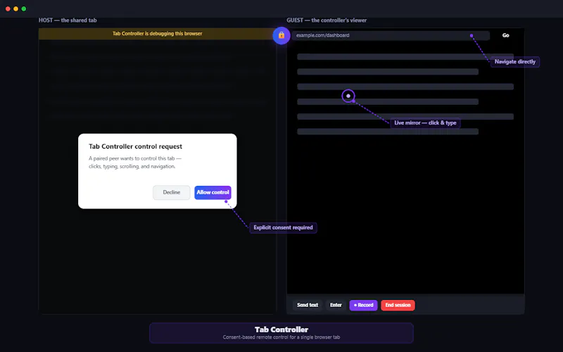 Tab Controller screenshot 2