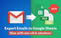 Export Emails to Sheets by cloudHQ media 3