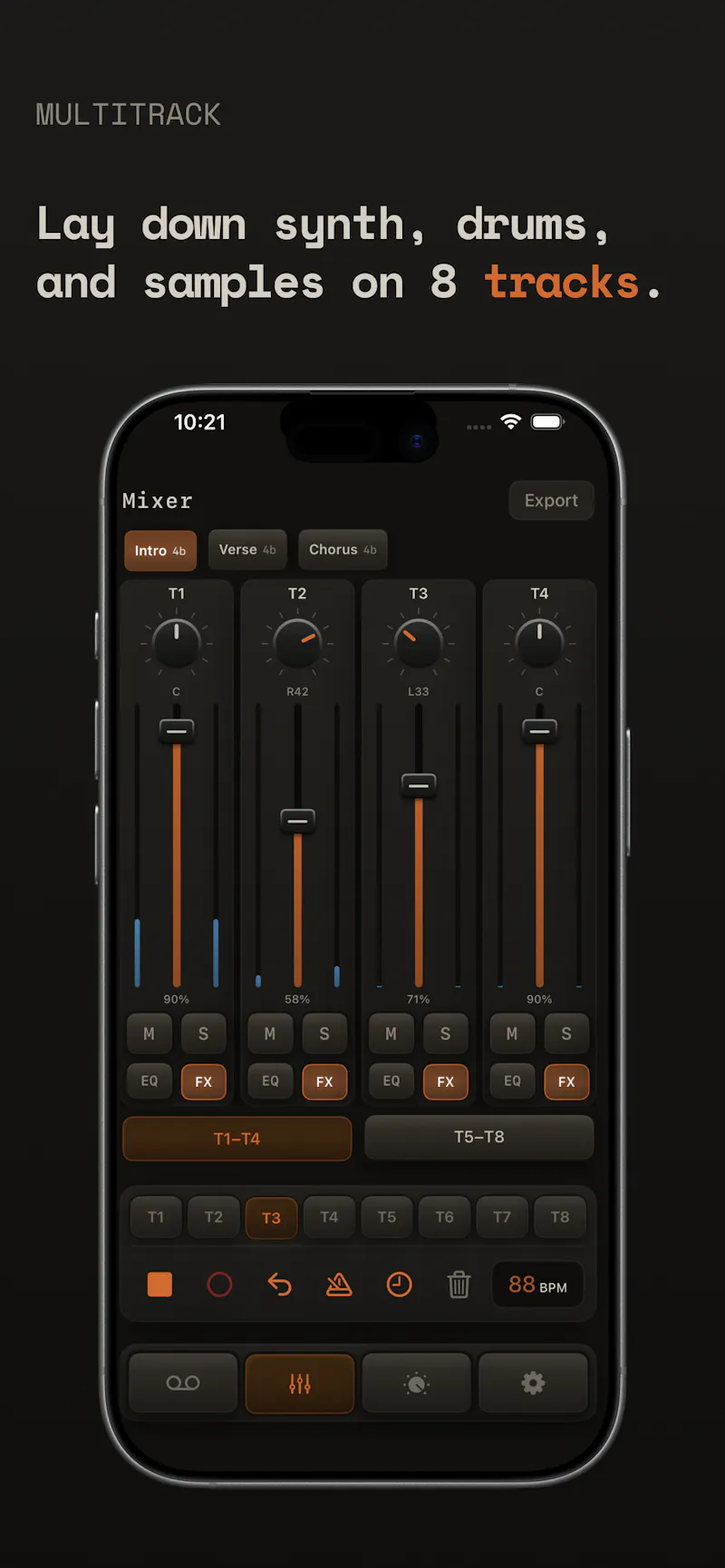 ARC-24 Multitrack Groovebox for iOS screenshot 3