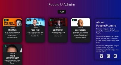 PeopleUAdmire gallery image