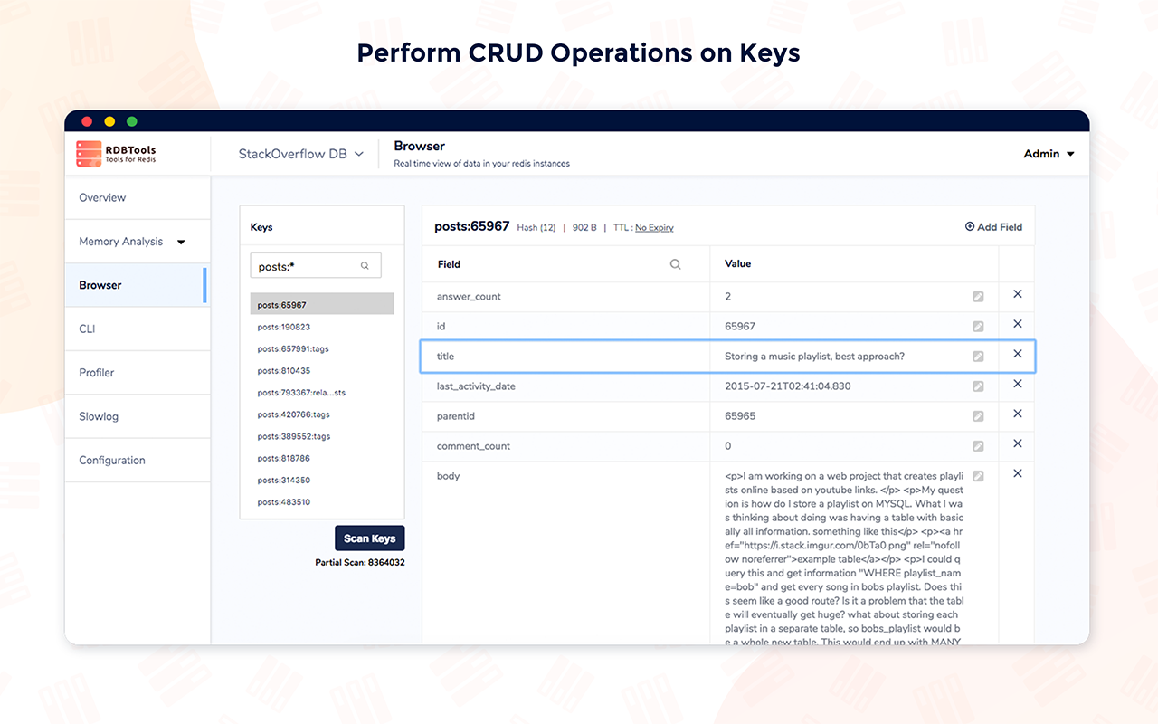 RDBTools - GUI for Redis gallery image