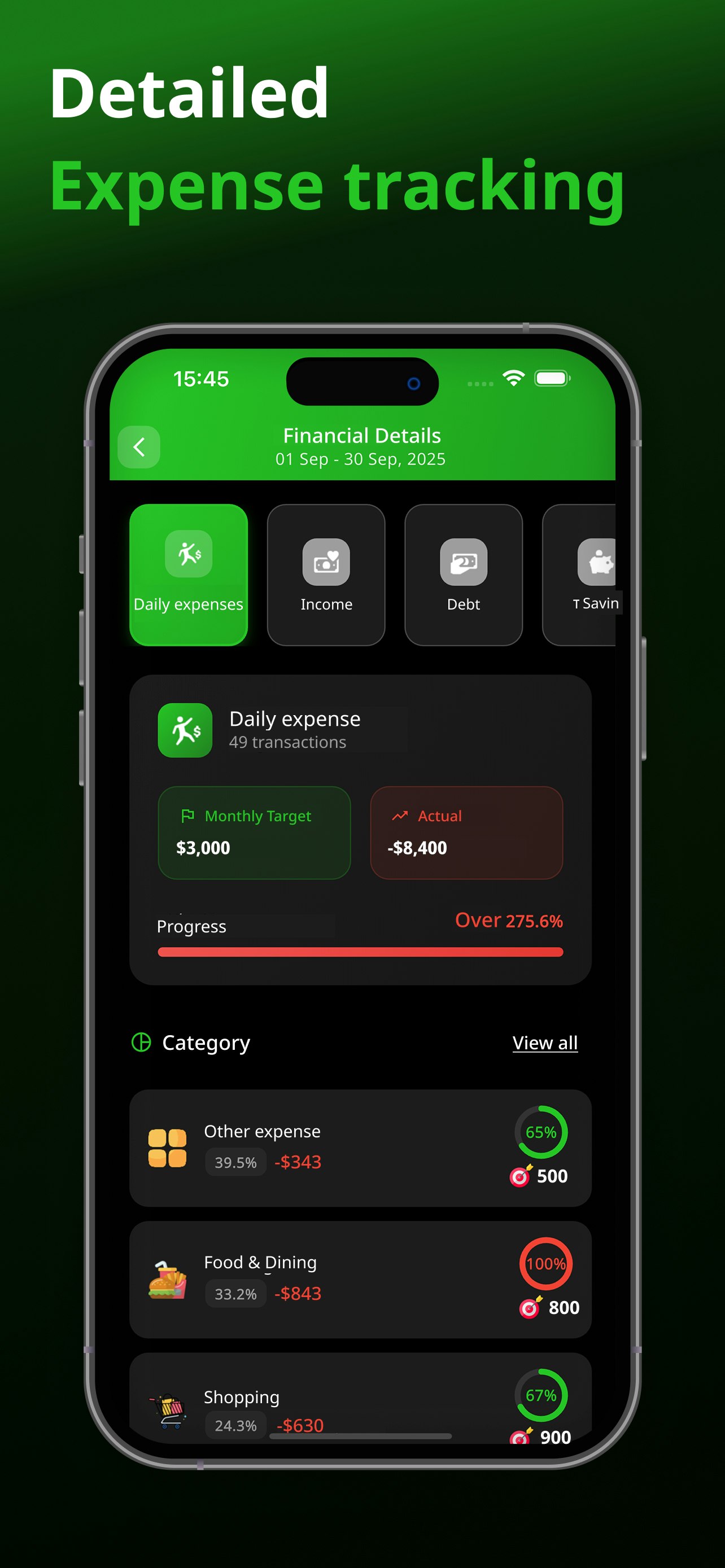 Finself: AI Track Budget Plan gallery image